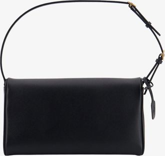 Valentino Garavani Womens Shoulder Bag Devain Leather Black