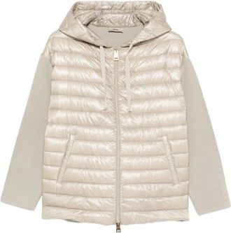 Herno C/Maglia Coat - Dames - Winterjassen - Beige - L - Jassen