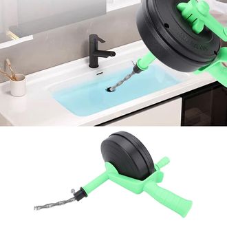 Infinite Limpiador De Desag&uuml;es Para Cocina Y Ba&ntilde;o Con 2 Modos De Rotaci&oacute;n: Alambre De Acero Al Manganeso De 65 Mm Para Desag&uuml;es De Ba&ntilde;era Y Lavabo (di&aacute;metro De
