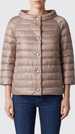 Herno Piumino corto reversibile con scollo tondo in nylon ultraleggero