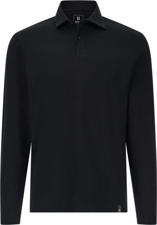 Boggi Milano Tops, Heren, Zwart, M, Katoen, Pima Cotton Interlock Polo Shirt