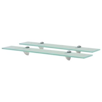 vidaXL Estantes Flotantes 2 Unidades Vidrio 8 Mm 60x10 Cm Vidaxl
