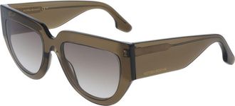 Victoria Beckham Brown Acetate Womens Sunglasses