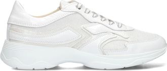DL Sport Schoenen, Dames, Wit, 41 EU, Leer, Witte Lage Sneakers voor Dames