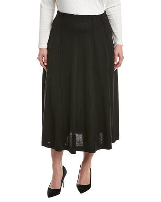 Lafayette 148 New York Plus Godet Wool-Blend Knit Skirt