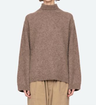 Sea New York Mallory Turtleneck Sweater In Camel Multi