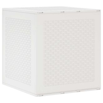 vidaXL Vidaxl - Scatola Di Stoccaggio Per Giardino Bianco 55 X 53 X 57 Cm