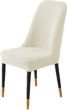 OEM Fundas Beige Para Sillones Orejeros Con Reposabrazos (2 Unidades), Funda Curva Para Sillas De Comedor, Tama&ntilde;o Universal Para El Hogar, La Cocina