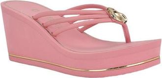 Guess Sabrie Platform Wedge Sandal in Medium Pink at Nordstrom, Size 11