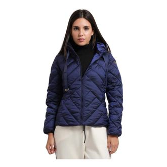 Gaud&igrave; Jassen, Dames, Blauw, L, Nylon, Korte Donsjas