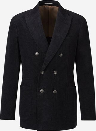 Brunello Cucinelli Corduroy Double-Breasted Blazer