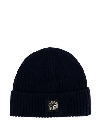 Stone Island Berretto con toppa con logo Stone Island