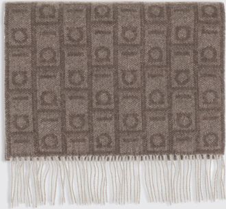 Ferragamo Sciarpa Gancini Ferragamo in cashmere