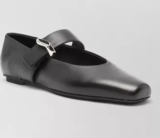 Emporio Armani leather ballerina flats