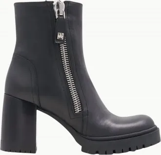 Aquatalia Womens Emma Leather Bootie In Black Calf