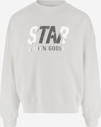 Golden Goose White Logo Sweatshirt