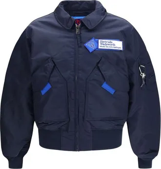 GR10K Blue Nylon Mens Bomber