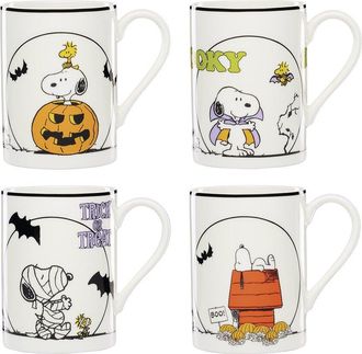 Lenox Set Of 4 The Great Pumpkin Mugs
