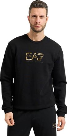 Emporio Armani Crew Neck Premium Label Sweatshirt - Heren - Sweatshirts - Zwart - S - Katoen - Hoodies & sweatvesten