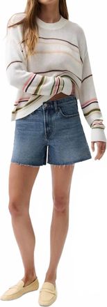 Pistola Denim Kennedy Relaxed Mid Rise Cut Off Short In Cityscape