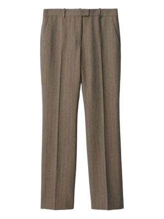 Burberry Pantaloni dritti a righe - Grigio