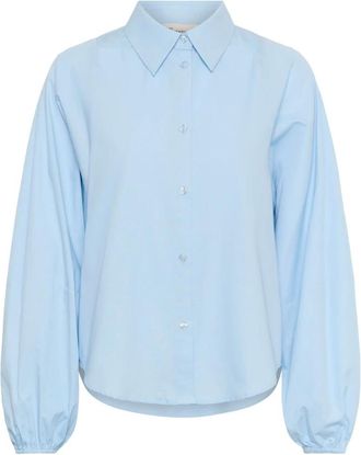 MY ESSENTIAL WARDROBE Angel Falls Shirt - Dames - Blouses & Shirts - Blauw - Maat: 3XL