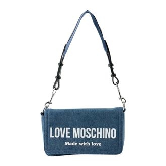 Love Moschino Borsa Denim - female - Love Moschino - Shoulder Bags - Blue - ONE SIZE - Bags