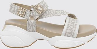 Michael Kors Sandalo Bowie Michael Kors in mesh e cotone spalmato con monogram MK stampato