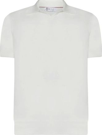 Brunello Cucinelli Heren, Tops, Wit, Maat: 3XL Katoen