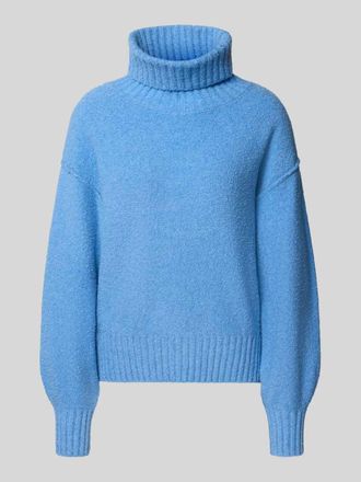 s.Oliver Red Label Regular Fit Rollkragenpullover aus Baumwoll-Mix in Hellblau, Gr&ouml;&szlig;e 36