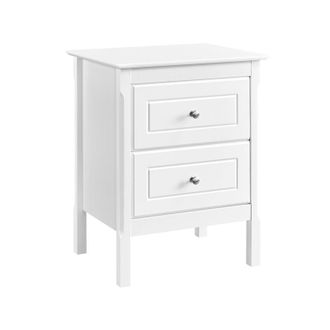 OEM Yaheetech Mesita Noche/mesilla-nordica-con Caj&oacute;n Grande/pata Pino Macizo-48x40x61cm-blanco