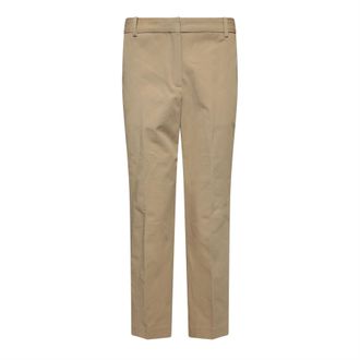 Lacoste Womens Lacoste Slim-Fit Stretch Cotton Chinos in Cream