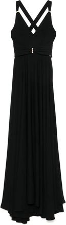 Nissa Abito da sera con scollo a V - Nero