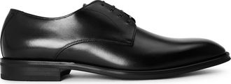 HUGO BOSS Mens Derrek Derb Burb 10266888 01 Derby Shoes in Black - Size UK 6