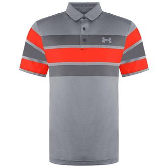 Under Armour Playoff 2.0 Heren Grijs/Oranje Poloshirt