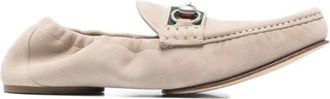 Gucci Loafers, male, Beige, Size: 9 1/2 US Horsebit Loafer