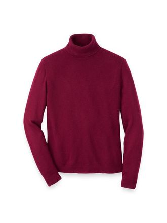 Paul Fredrick Cashmere Turtleneck Sweater in Burgundy at Nordstrom, Size Xx-Large
