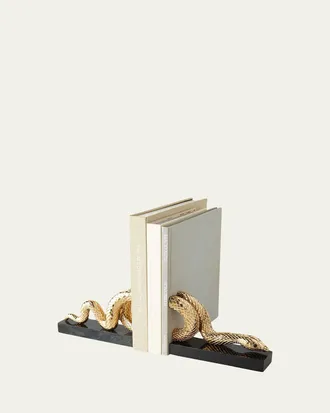 L'OBJET Snake Bookend Set