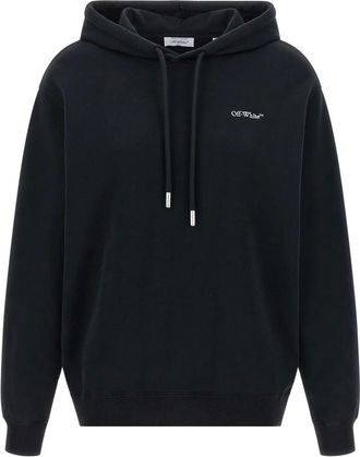 Off-white Hoodies & sweatvesten, Dames, Zwart, M, Katoen, Arrow Glowing Flower Sweatshirt