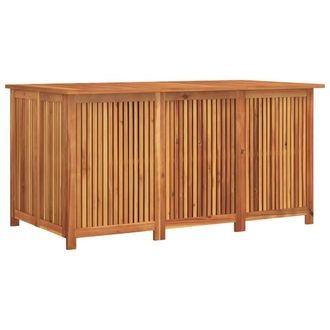 Berkfield Home Garden Storage Box 150x80x75 cm Solid Wood Acacia in Brown | Size: 150 x 80 x 75 cm