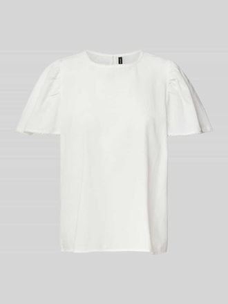 Vero Moda Regular Fit Blusenshirt aus reiner Baumwolle Modell PRETTY in Weiss, Gr&ouml;&szlig;e XS