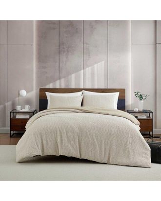 Kenneth Cole Reaction 94 Thread Count Stitched Gauze Jacquard Comforter Set