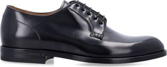 Green George Gepolijste leren Derby - Heren - Nette schoenen - Zwart - 43 EU - Leer - Schoenen