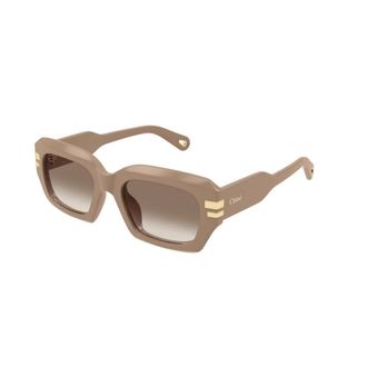Chloé Sunglasses, unisex, Brown, 53 MM, Nude Brown Sunglasses Stylish Model