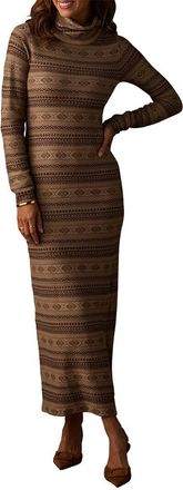 The Normal Brand Reverse Fair Isle Maxi Dress
