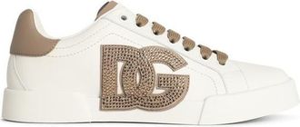 Dolce & Gabbana Portofino White Calf Leather Sneakers
