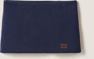 Miu Miu Padded cotton fleece miniskirt