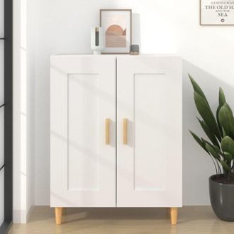 vidaXL Credenza Bianca 69,5x34x90 cm in Legno Multistrato Vidaxl