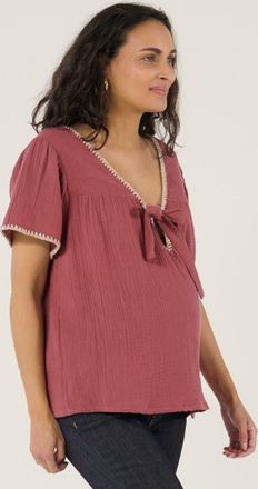 Cache Coeur Maternity and Nursing Blouse Soraya in Plum at Nordstrom, Size Xx-Large