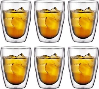 Bodum Set 6 Verres Thermo - Bodum - Pilatus - Double Paroi - 0.25 L - Transparent